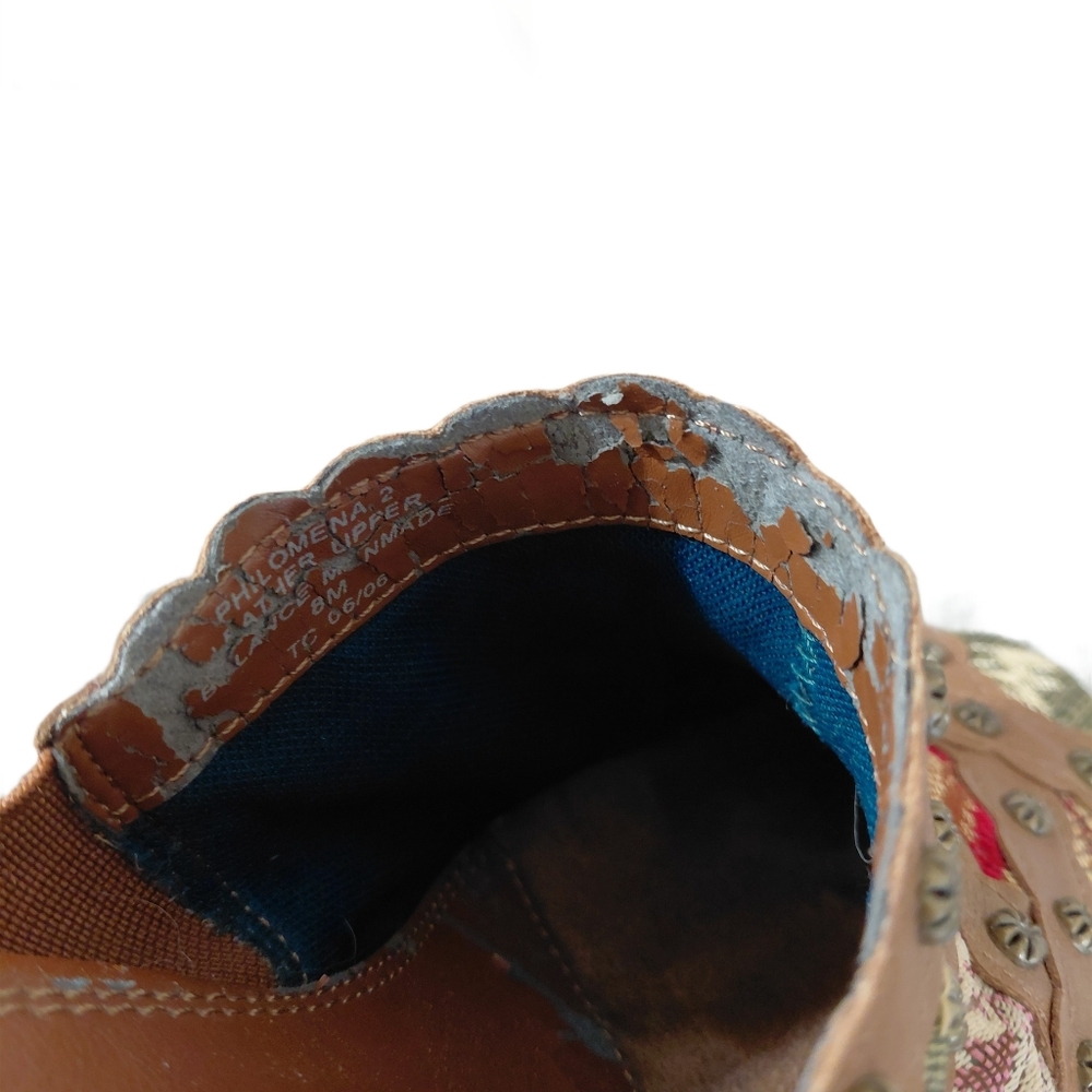 Liz Claiborne Patchwork Multicolor Embroidered Ta… - image 11